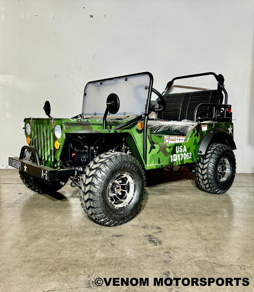 Venom Mini Jeep | 125cc | 2 Seater | Willys Edition | 3 Speed