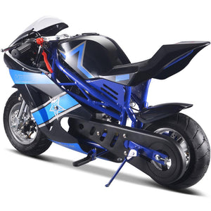 Blue mototec 49cc pocket bike GT