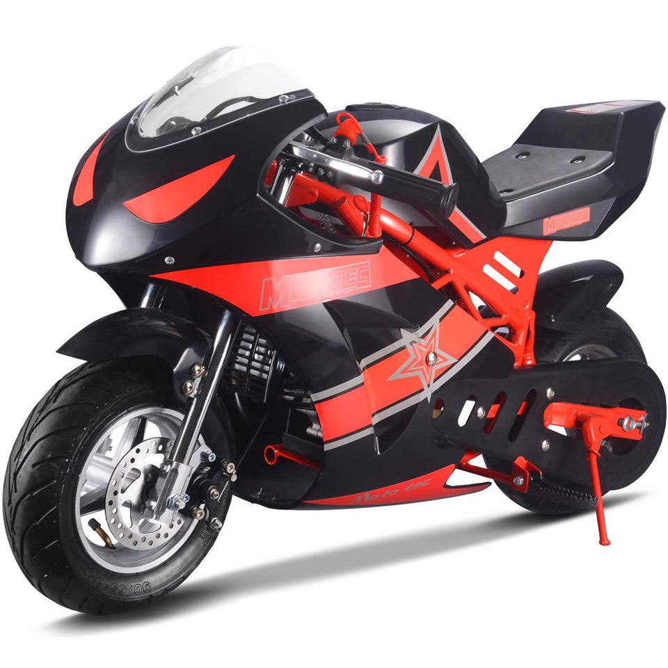 Mototec 49cc GT pocket bike red