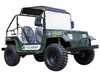 Venom Mini Jeep 200cc Army Green with roof for adults