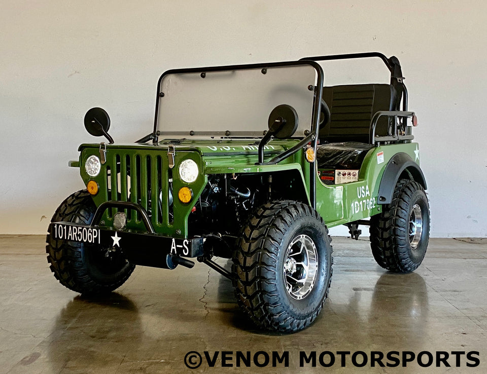 Venom 125cc Mini Jeep | Willys Edition | 3-Speed | Off Road