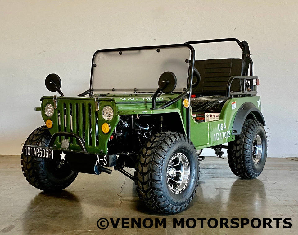 Venom Mini Jeep | 125cc | 2 Seater | Willys Edition | 3 Speed