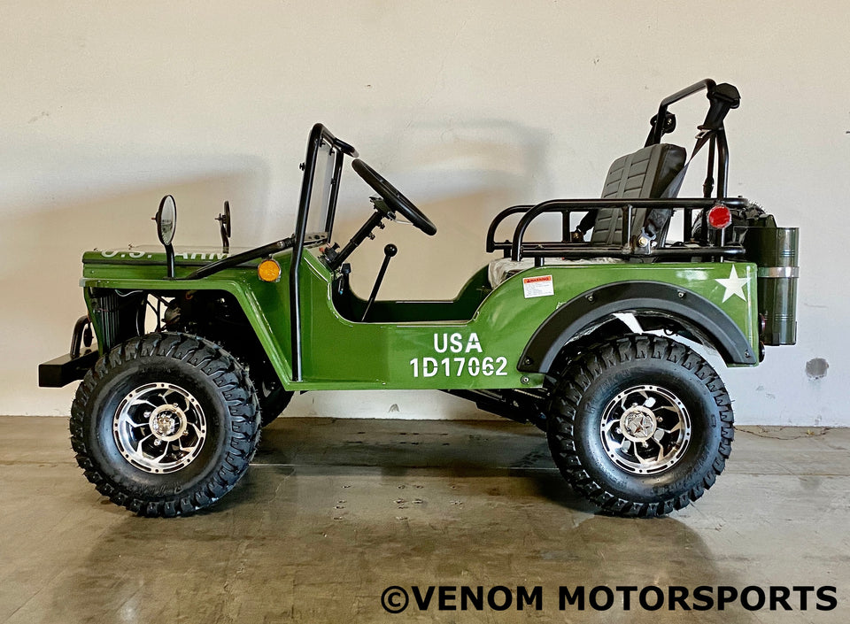 Venom 125cc Mini Jeep | Willys Edition | 3-Speed | Off Road