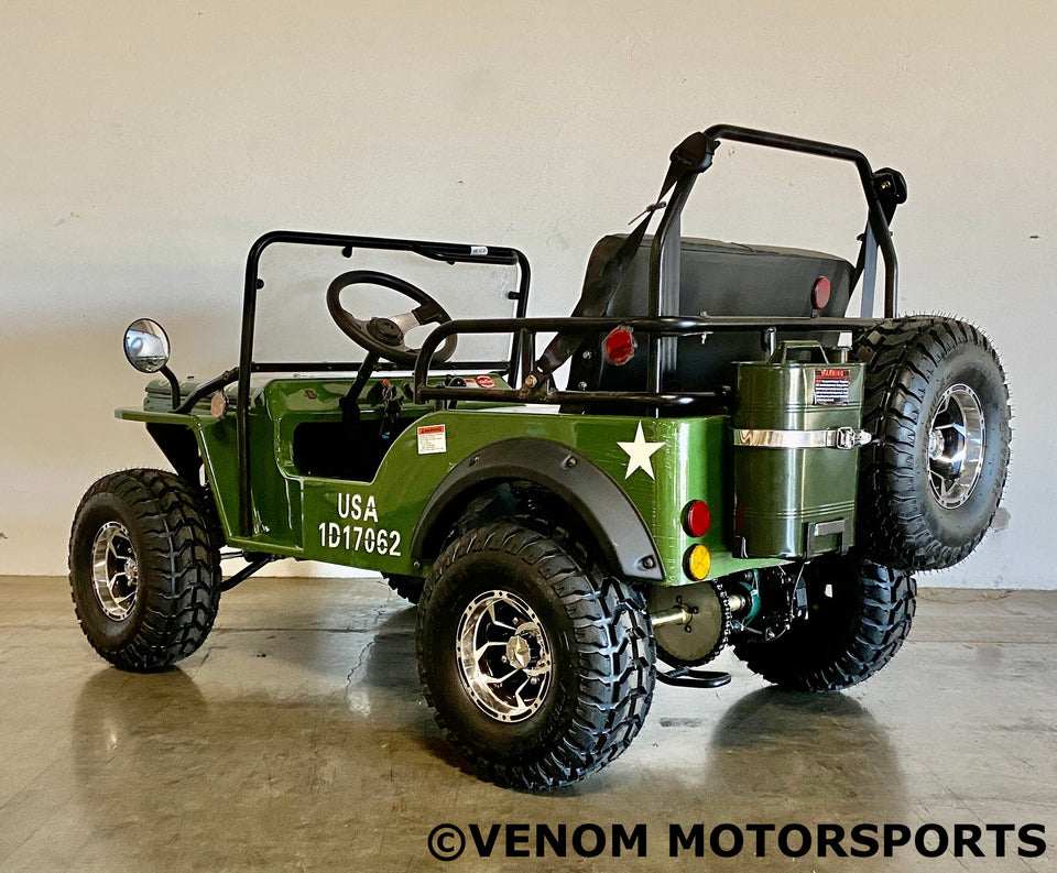 Venom 125cc Mini Jeep | Willys Edition | 3-Speed | Off Road