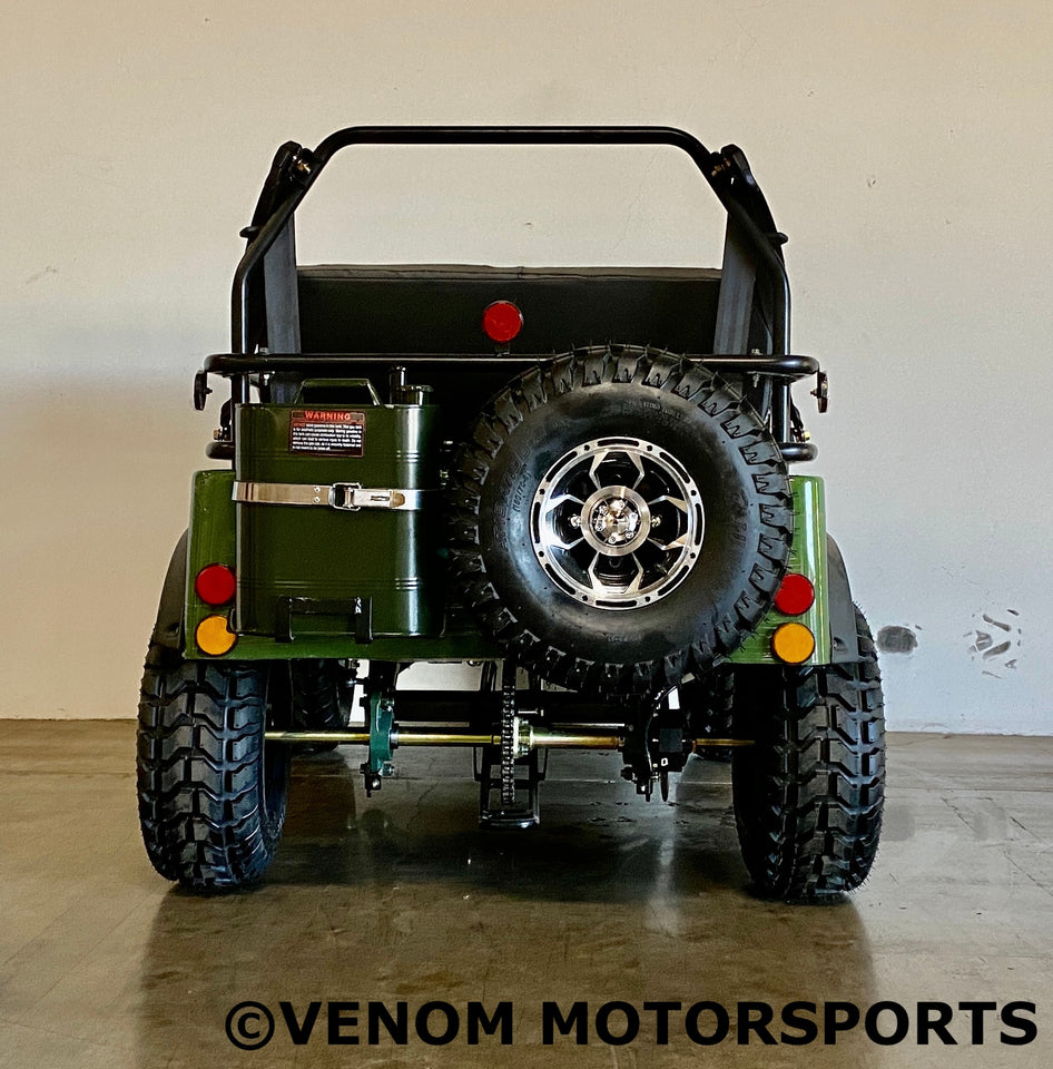 Venom 125cc Mini Jeep | Willys Edition | 3-Speed | Off Road