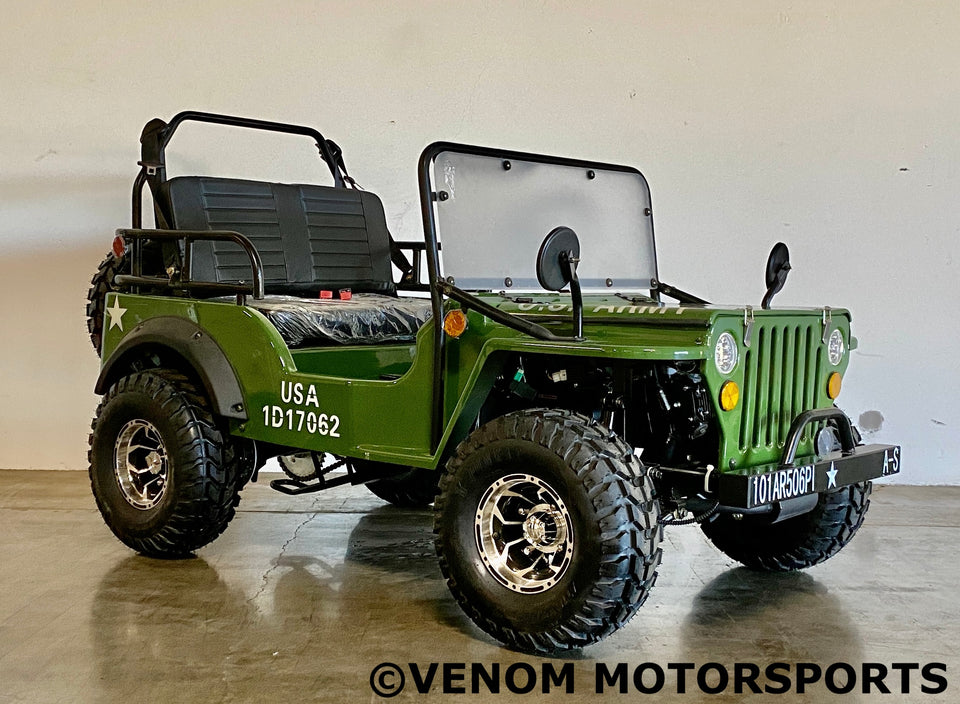 Venom Mini Jeep | 125cc | 2 Seater | Willys Edition | 3 Speed