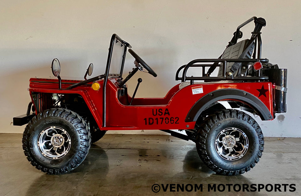 Venom 125cc Mini Jeep | Willys Edition | 3-Speed | Off Road