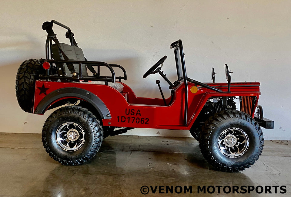 Venom 125cc Mini Jeep | Willys Edition | 3-Speed | Off Road