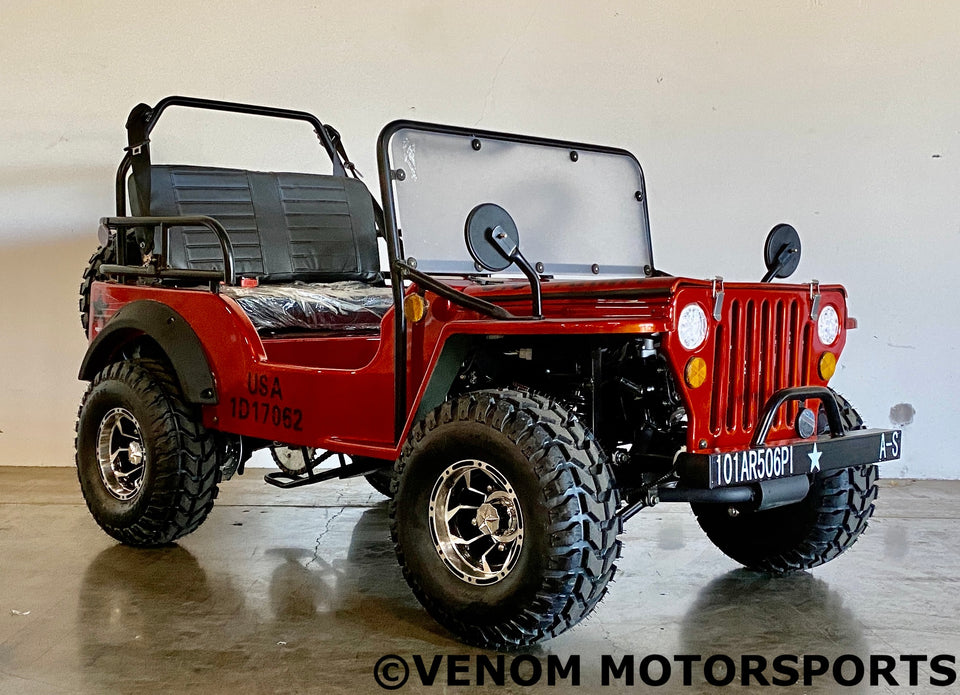 Venom 125cc Mini Jeep | Willys Edition | 3-Speed | Off Road