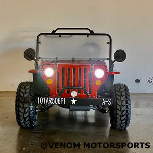 Venom 125cc Mini Jeep | Willys Edition | 3-Speed | Off Road