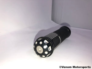 X18 50cc GY6 Motorcycle | Left & Right Handgrips [BLACK] (10020055 / 10020056)