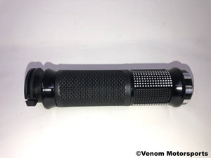 X18 50cc GY6 Motorcycle | Left & Right Handgrips [BLACK] (10020055 / 10020056)