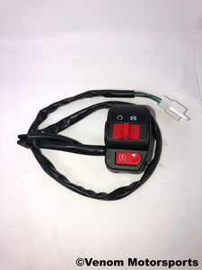 X18 50cc GY6 Motorcycle | Right Combination Switch (10010077)