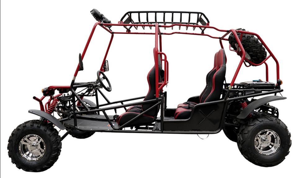 200cc Venom Hummer Go-Kart | 4 Seater | Automatic | Chrome Wheels